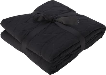 H&S Deken/dekentje/plaid - polyester - antraciet - 200 x 220 cm