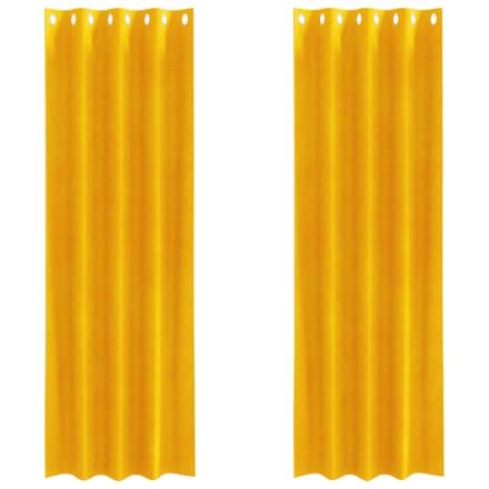 vidaXL - Gordijnen - 2 - st - Mosterdgeel - 140 - x - 260 - cm - fluweel