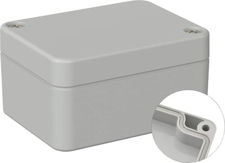 TRU COMPONENTS TC-9065436 Outdoorbehuizing 65 x 50 x 35 Polycarbonaat Grijs-wit (RAL 7035) 1 stuk(s)