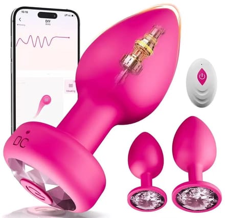 Luxe Vibrerende Buttplug Set – App Bestuurbaar – Anaal Plug