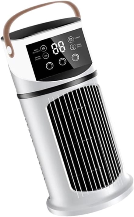 Draagbare Airco - Mini Koeler - Persoonlijke Koeling - 9 Ventilatorstanden - 27 x 155 x 155 cm - Wit
