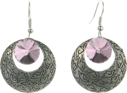 Behave - Oorhanger rond design - lavendel chic - feestlook