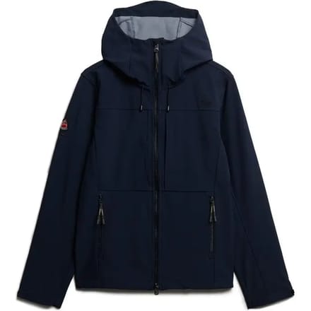 Superdry Jas Hooded Softshell Trekker Jkt M5012327a 98t Eclipse Navy Mannen Maat - S