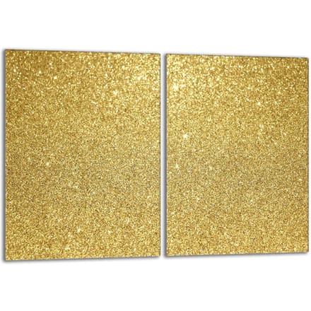 TMK ArtDeko - Glazen Beschermplaat - 40x52 cm - Goud