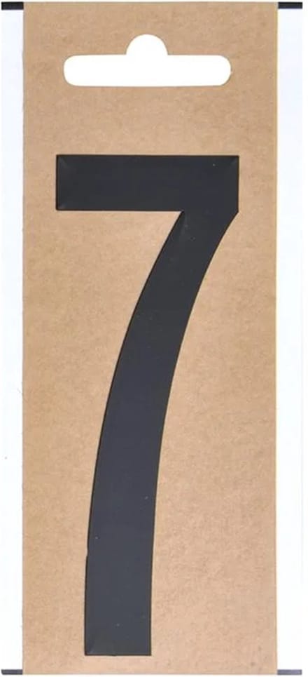 ProPlus Cijfer Etiket / Sticker "7" - Hoogte 10 cm
