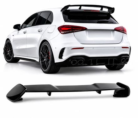 Dakspoiler geschikt voor Mercedes A-Klasse W177 (2018+) – Glanzend Zwart