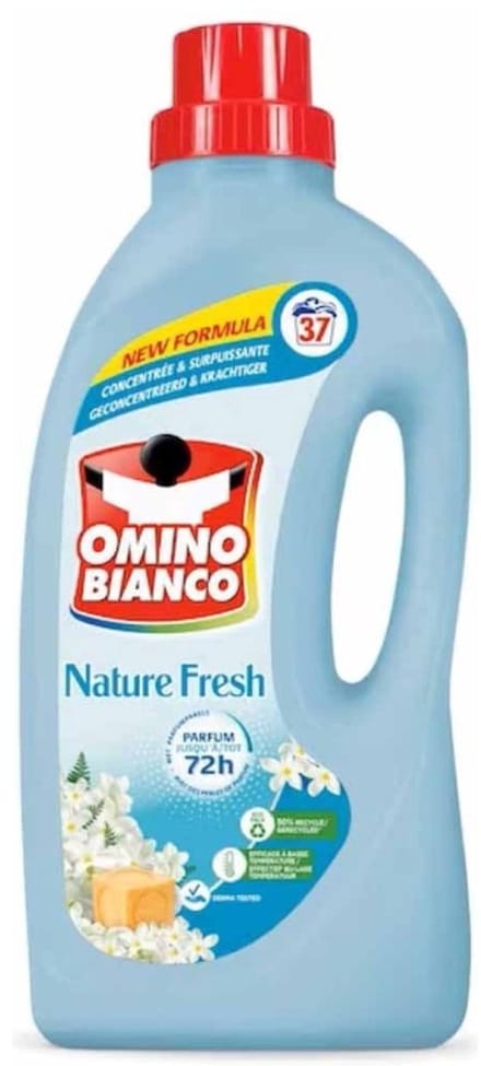 Omino Bianco - Natuurlijk Fris - Wasmiddel - Gekleurde Was - 37 Wasbeurten