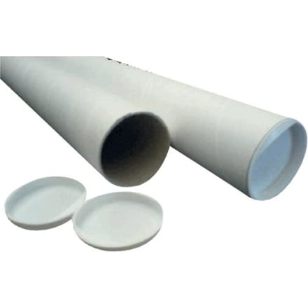 Verzendkoker CleverPack A3 +doppen 330x29.7x1.2 wit 5stuks