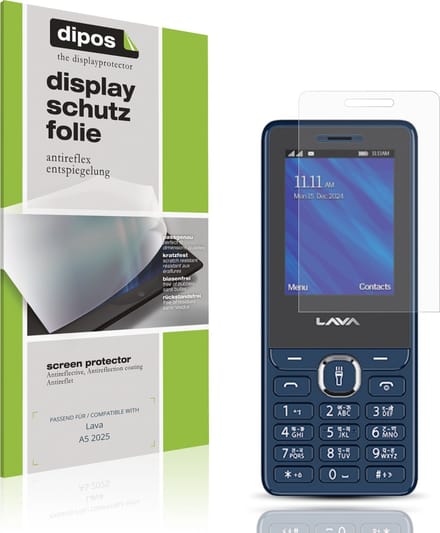 dipos – 4x Matte Beschermfolie geschikt voor Lava A5 2025 | Krasbestendige & antireflecterende Screenprotector Ultra-Thin