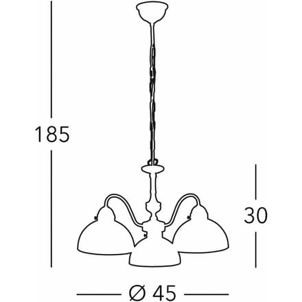 austrolux Kolarz hanglamp Nonna, Ø 45 cm, hert groen, 3-lamps.