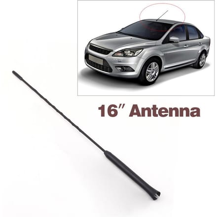 9 /11 /16  Schroef-in AM/FM Dakantenne Zweep Mast Auto Antennes 16"