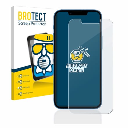 BROTECT - Screenprotector voor Apple iPhone 13 mini - Folie Beschermfolie Beschermglas matte
