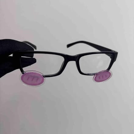 Cosplay Anime Kawaii Acrylique Transparent Lunettes Blush Mode Y2K Accessoires Lunettes de Soleil gray