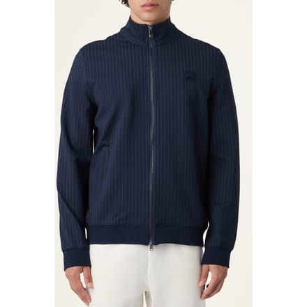 FILA Brera Regular Pinstriped Track Jacket Black Iris / Egret Str Taglia: S | Giacche leggere Outlet | Uomo | Nero