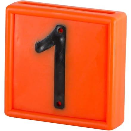 Genummerde markeerkraag om op de armband te schuiven Kerbl N°1 (x10)