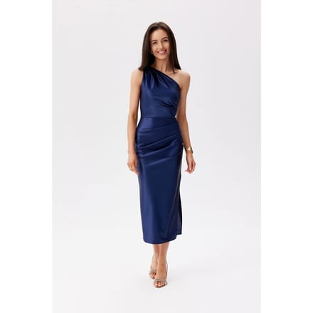 Velvet Sea Dress - Dark Blue / 38