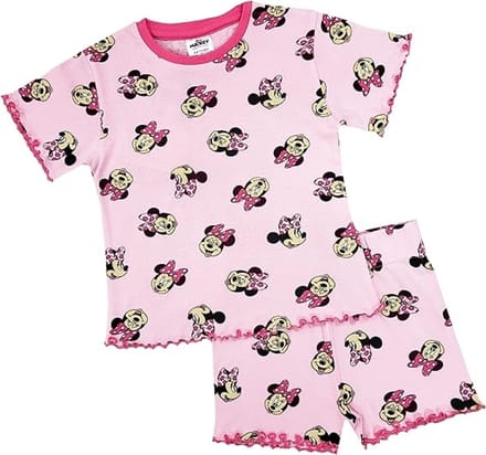Minnie Mouse Shortama - maat 122/128 - Roze - Disney Meisjespyjama