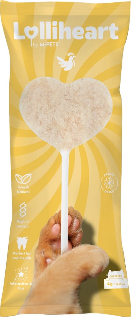 M-PETS Lolliheart kat snack kip - per 15