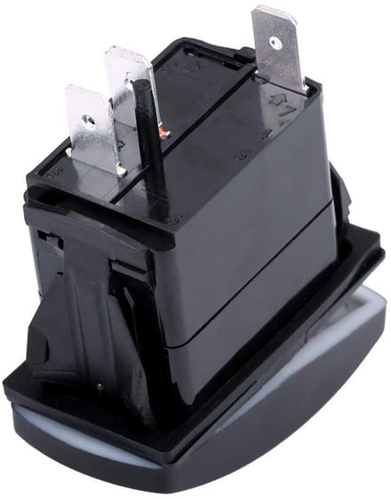 Rocker Switch Navy 12V-24V - 3 Pin Schakelaar voor Auto, Caravan, Boot en Marine
