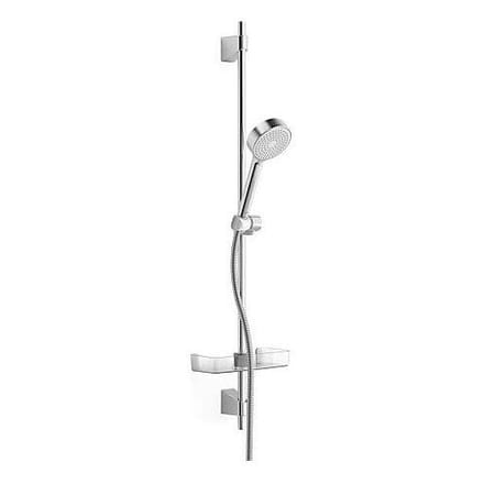 Hansa Basicjet - Set douchekop, 1jet, doucheslang en douchestang met planchet, chroom 44670113
