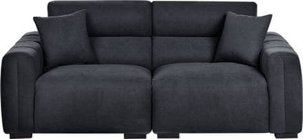 FAUSKAN - Driezitsbank - Zwart - Polyester