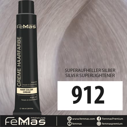 Femmas (912) - Haarverf - Super Brightener Zilver - 100ml