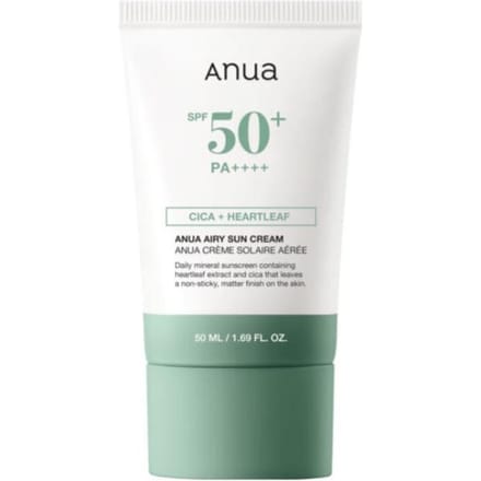 [Anua] Airy Zonnebrandcrème SPF 50+ PA++++ 50ml white