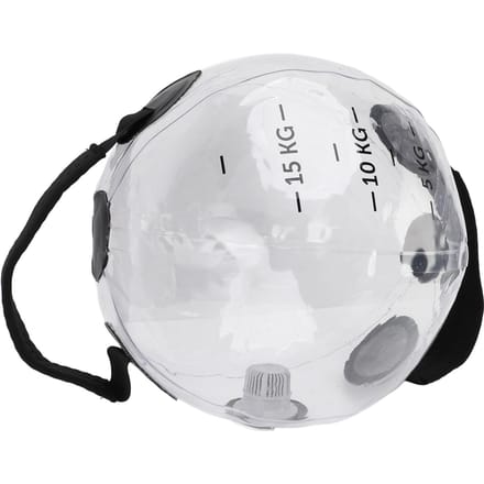 Water Weights Waterzak 20kg Capaciteit Transparant Verstelbaar Gewicht Elastische PVC Water Trainingstas white