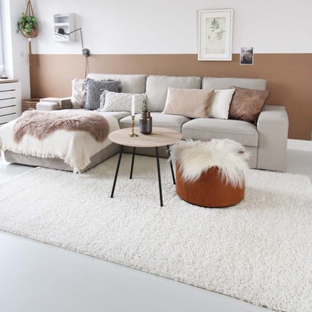 Hoogpolige loper - Shaggy Trend crème 80x250