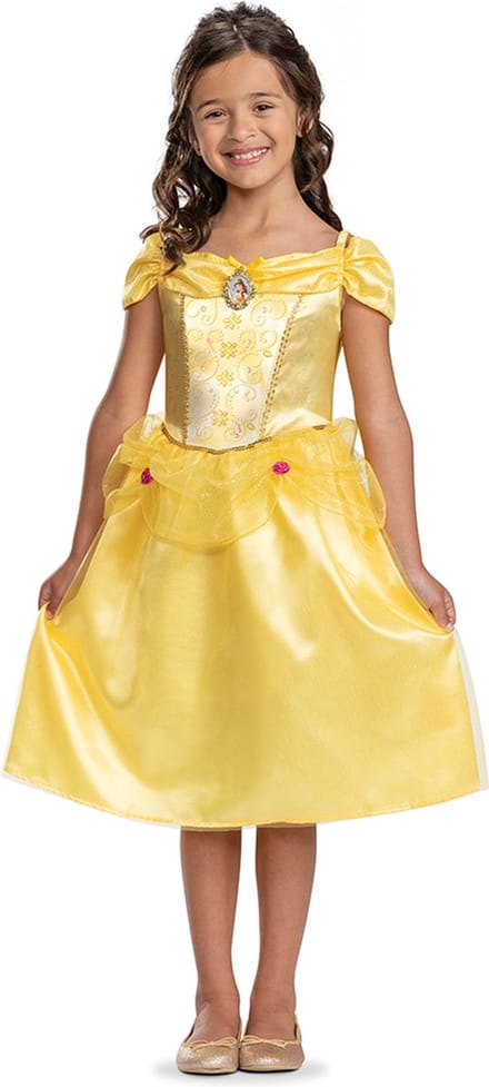 DISNEY Prinses - BEAUTY & THE BEAST, Belle jurk Classic, Maat S (5 - 6 jaar), Meisjes
