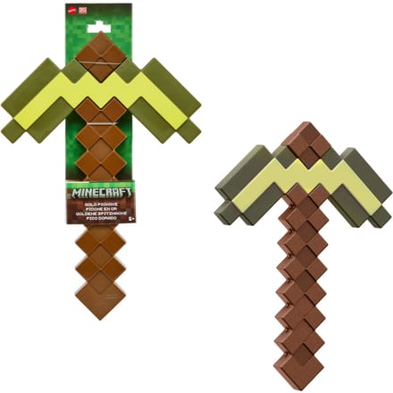 Mattel Minecraft Roleplay Replica Gold Pickaxe Replica: 1/1