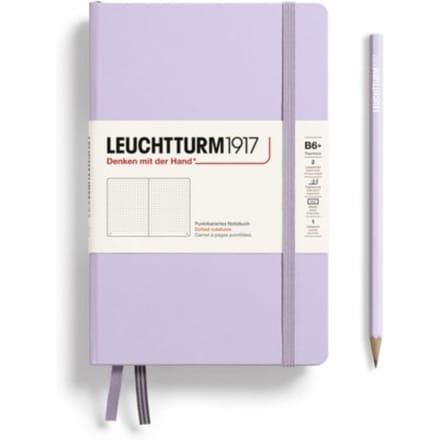Leuchtturm1917 notitieboek, hardcover, paperback (b6+), dotted, lila