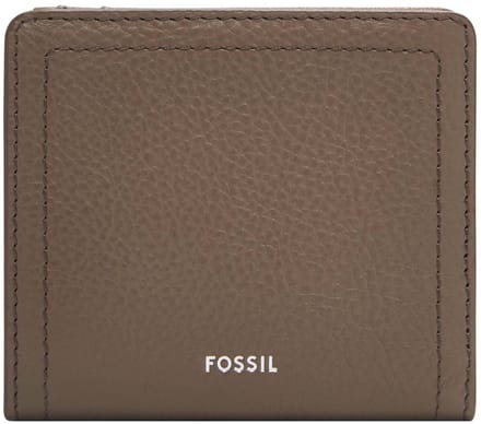 FOSSIL Leren Portemonnee Logan RFID Small Bifold Smoke Bruine