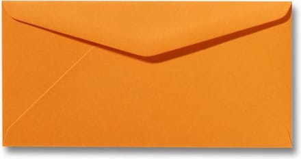 Envelop 11 x 22 cm Feloranje 60 stuks