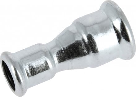 Bonfix Pressfitting staalverzinkt CV Rechte verloopsok 54 x 35 - 2 x press - (m-profiel)