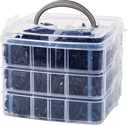 Autoclips assortiment doos - 625 delig - Met tang