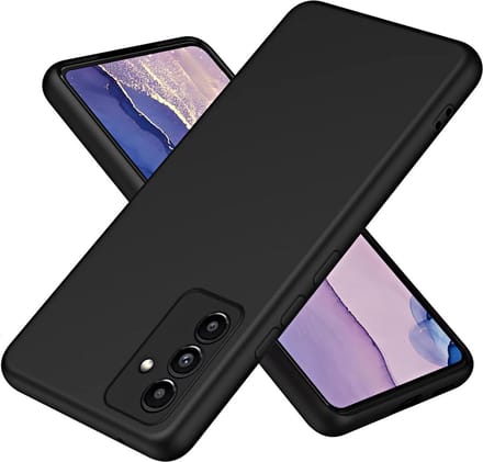 Solid hoesje Geschikt voor: Samsung Galaxy A13 4G Soft Touch Liquid Silicone Flexible TPU Rubber - Zwart