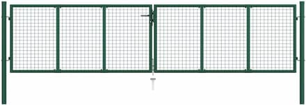 Stevige Gaaspoort voor Tuin en Erfafscheiding 400x100 cm Groen