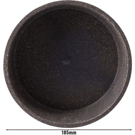 GGM Gastro (60 stuks) kom - Bio-Compound - 1l - rond - Ø 185mm - Diepte: 68mm - Grijs grijs