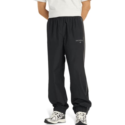 New Balance Trackside Broeken Heren - Zwart - Maat S - Poly Jersey