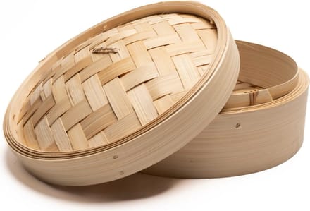 Stoommandje met deksel 22cm