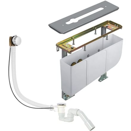 Kludi bathtub rim mounting unit for 3-hole fittings 7880205-00