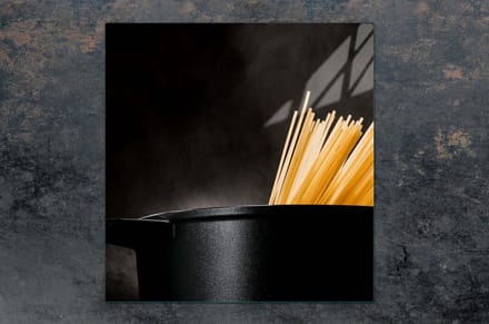 TMK ArtDeko - Snijplank - 50x52 cm - Makaroni - Glas