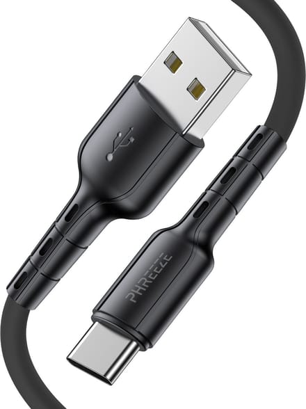 Oplaadkabel usb naar usb C - 1 meter - Usb C naar usb kabel - Flexibel & lange levensduur - Phreeze