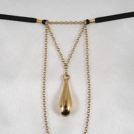 Sylvie Monthulé | G-String and Vaginal Jewelry | Excite Gold size 40 size 40