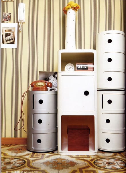 Kartell - Componibili Container - 1 element hoog - zilver