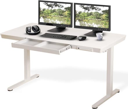 DailySupplies® Zit Sta Bureau Elektrisch - Game Bureau - Verstelbaar - 120x60cm - Wit