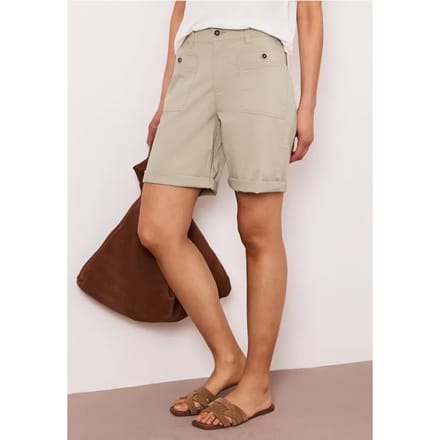 Straight Legs bermuda met omslag