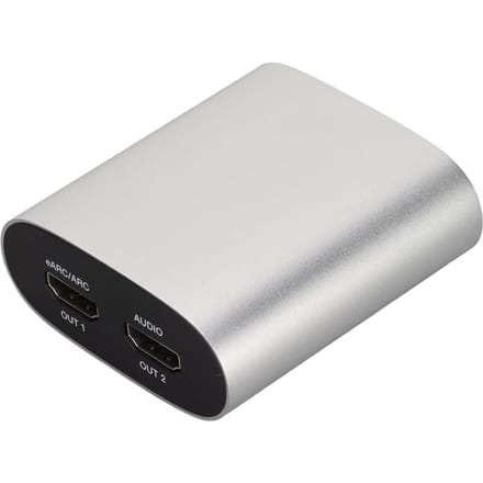 Extracteur de son HD Interface multimédia 4K 60 Hz 18 Gbit/s Plug and Play Prise en charge multiformat white