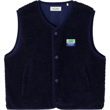 Mouwloze ruime fleece kind American Vintage